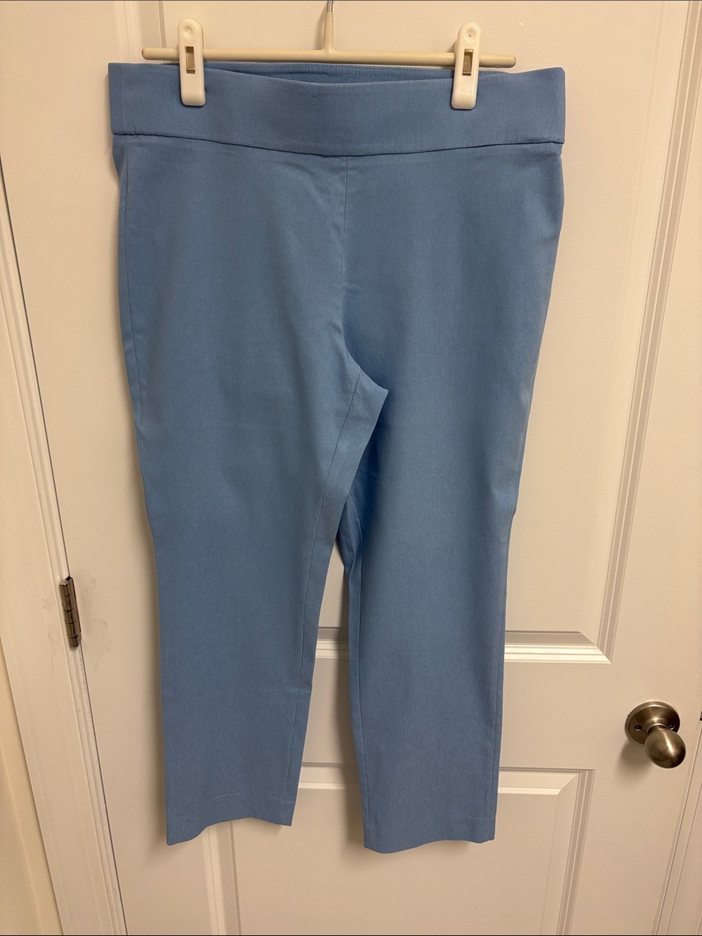 Jones New York Light Blue Cropped Trouser Pants